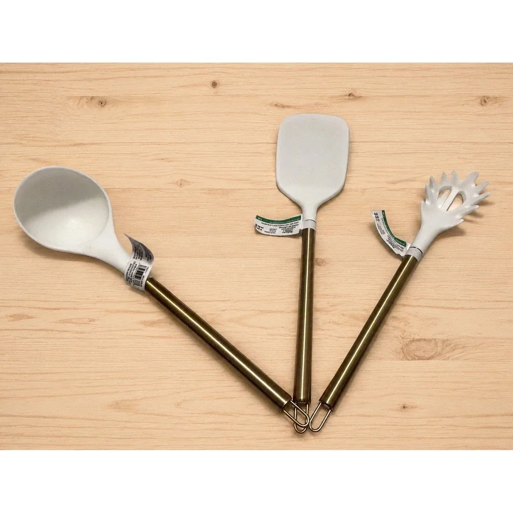 Celebrate It Hello Pumpkin Potholders Makery Gold Utensils Fall Set 6pc New[i]